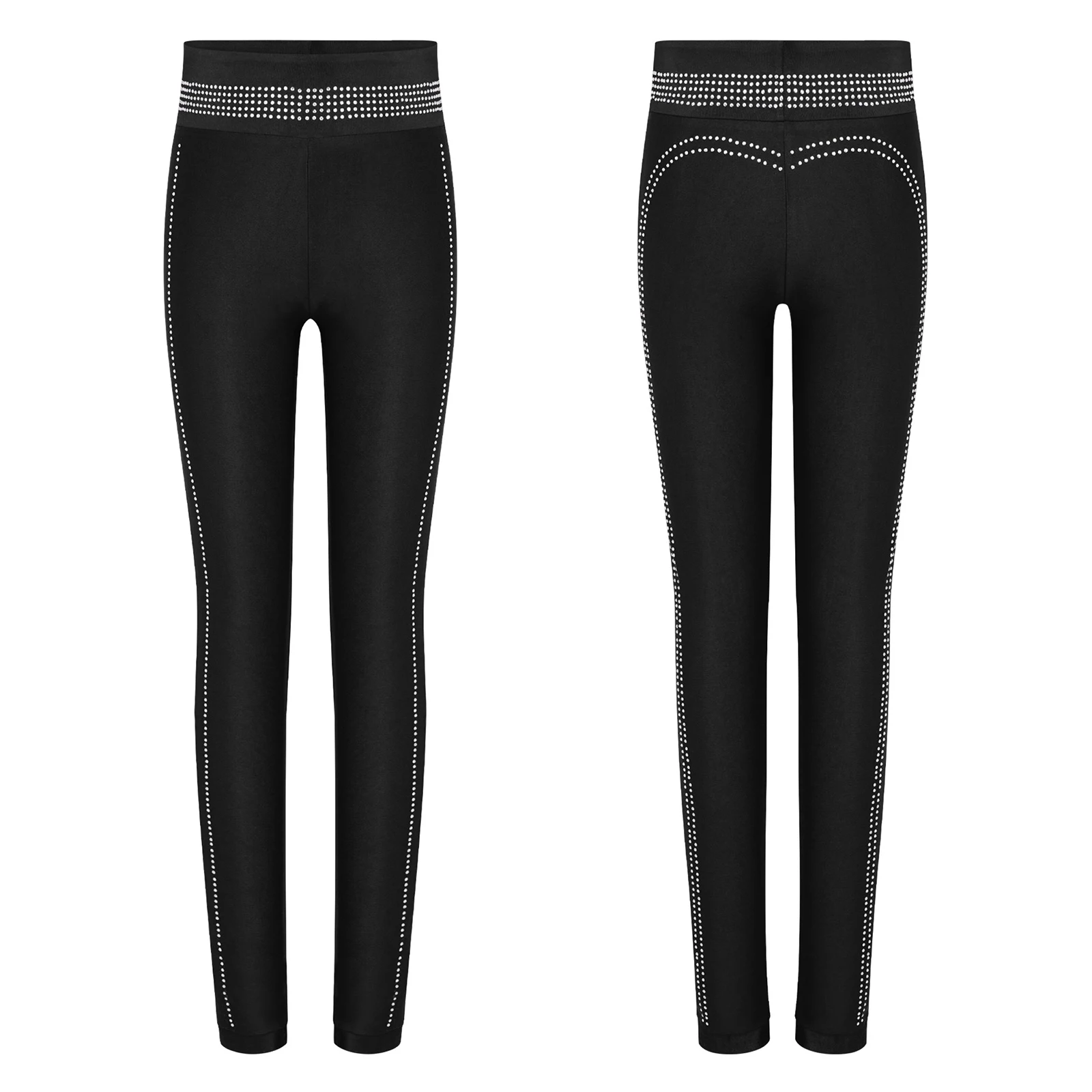 Kids Ballerina Dance Performance Leggings Girls Elastic Waistband Rhinestone Embellished Shiny for Ballet Lyrical Dance Clothing
Kids Ballerina Dance Performance Leggings Girls Elastic Waistband Rhinestone Embellished Shiny for Ballet Lyrical Dance Clothing