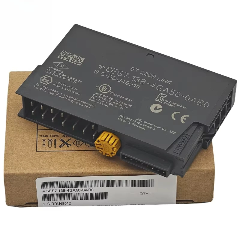 New Original 6ES7138-4GA50-0AB0 6es71384ga500ab0 DP Electronics Module for ET 200S Warehouse Stock
New Original 6ES7138-4GA50-0AB0 6es71384ga500ab0 DP Electronics Module for ET 200S Warehouse Stock