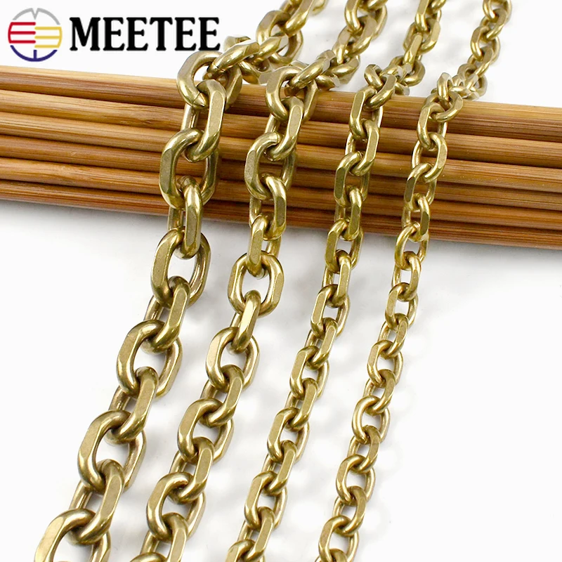 50/100cm Meetee Solid Brass Jeans Chain Wallet Bag Strap Connect Buckle Trousers Keychain Belt Decor Chains Hardware Accessories
50/100cm Meetee Solid Brass Jeans Chain Wallet Bag Strap Connect Buckle Trousers Keychain Belt Decor Chains Hardware Accessories