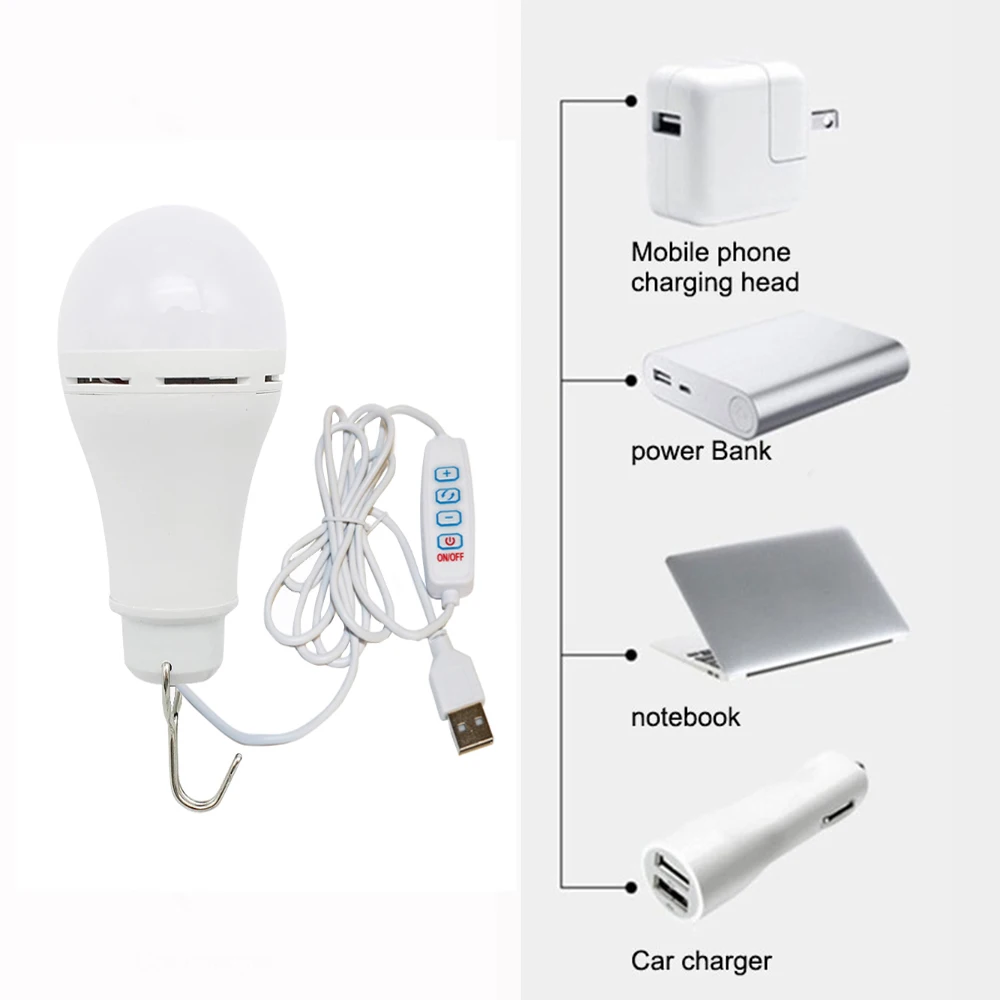 USB Plug Switch Control Lamp Computer Mobile Power Charging 5V Small Desk Lamp LED Portable 3-Tone Light Bulb With Hook
USB Plug Switch Control Lamp Computer Mobile Power Charging 5V Small Desk Lamp LED Portable 3-Tone Light Bulb With Hook