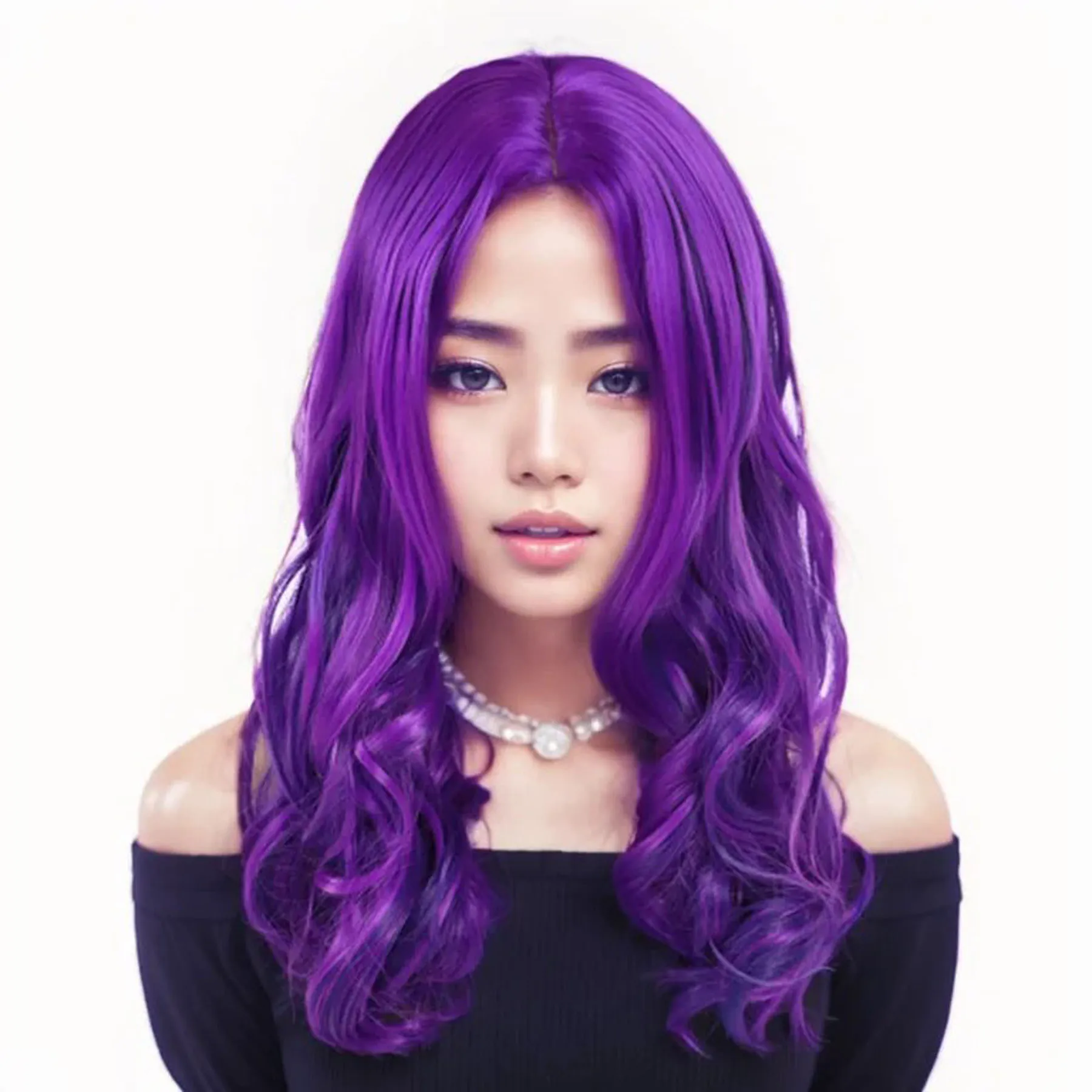 Synthetic Wigs Women's Long Wavy Purple 19 Inch Purple Mixed Blue Fluffy Heat Resistant Wig for Cosplay Halloween Daily Party
Synthetic Wigs Women's Long Wavy Purple 19 Inch Purple Mixed Blue Fluffy Heat Resistant Wig for Cosplay Halloween Daily Party