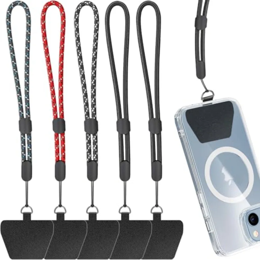 Cell Phone Lanyard, 5 Pack Adjustable Phone Wrist Strap with 5 Pack Tether Tab fit iPhone and Most Cell Phones
Cell Phone Lanyard, 5 Pack Adjustable Phone Wrist Strap with 5 Pack Tether Tab fit iPhone and Most Cell Phones