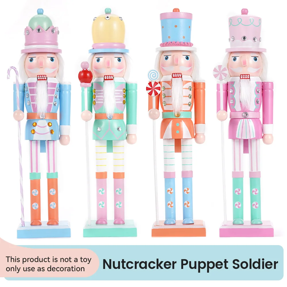 38cm Nutcracker Soldier Puppet Wooden Nutcracker Statues Handcraft Doll Toy Candy Series Christmas New Year Gift Home Decoration
38cm Nutcracker Soldier Puppet Wooden Nutcracker Statues Handcraft Doll Toy Candy Series Christmas New Year Gift Home Decoration