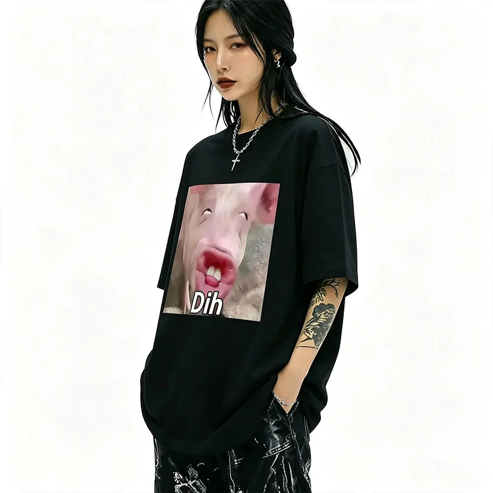 Dih Brainrot Gen Z Pig Funny Meme T Shirt Men Women Clothing Casual Humor T-shirts Men's Oversized Cotton Short Sleeve T Shirts
Dih Brainrot Gen Z Pig Funny Meme T Shirt Men Women Clothing Casual Humor T-shirts Men's Oversized Cotton Short Sleeve T Shirts