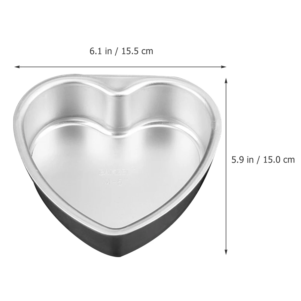 Aluminum Heart Shaped Cake Pans Non Stick Baking Pan Practical Baking Plate for Home and Professional Use
Aluminum Heart Shaped Cake Pans Non Stick Baking Pan Practical Baking Plate for Home and Professional Use