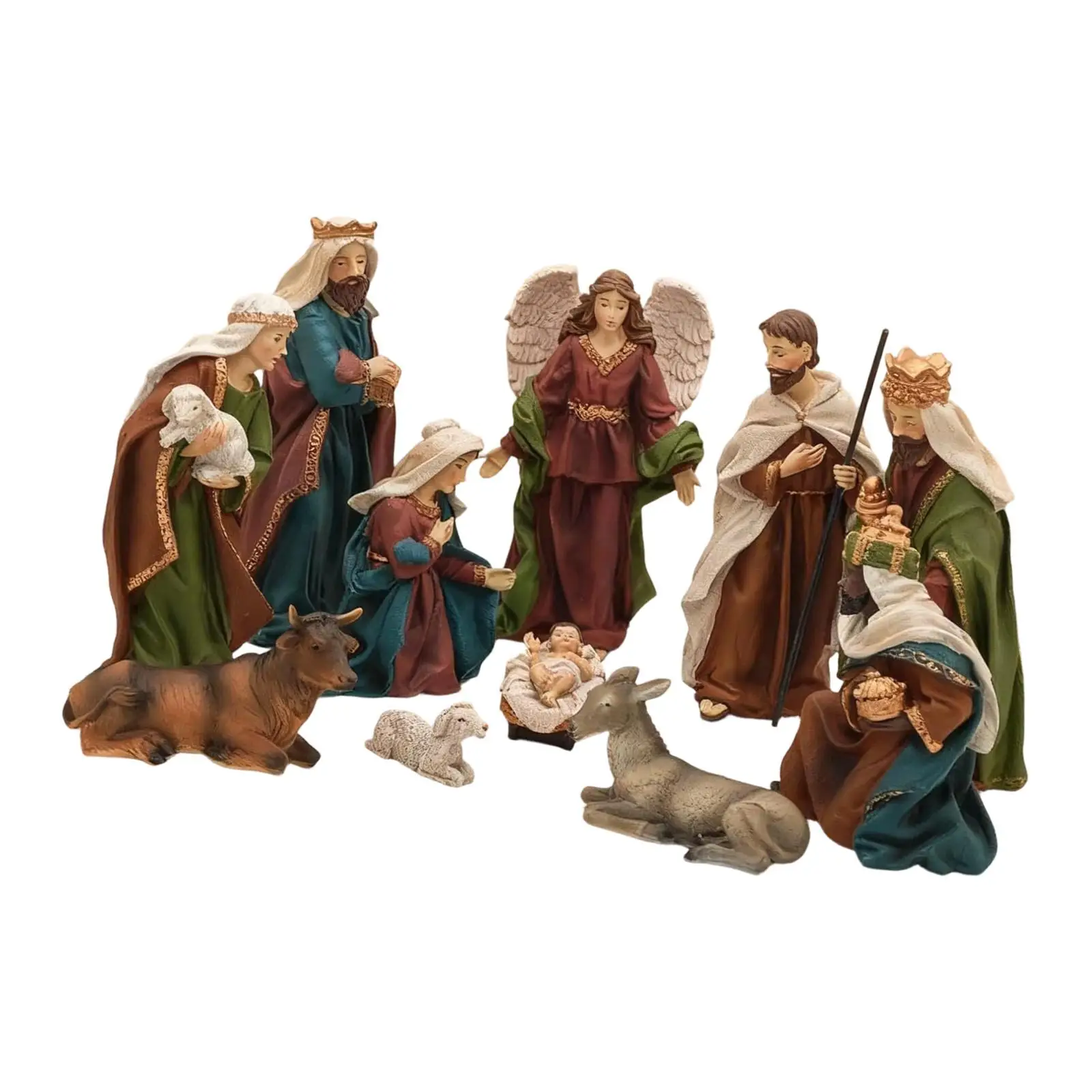 Christmas Nativity Statue Resin Decorative Figure Holy Family Ornament for Room Decoration and Gift
Christmas Nativity Statue Resin Decorative Figure Holy Family Ornament for Room Decoration and Gift