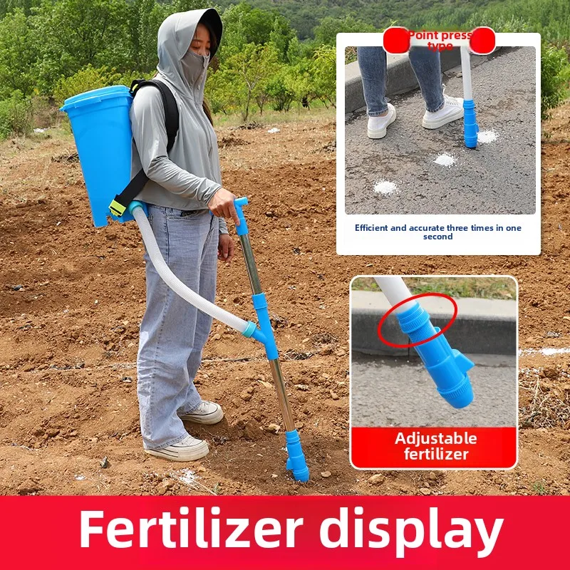 Agricultural corn applicator Top dressing device Multi-functional point fertilizer artifact Manual backpack fertilizer sprinkler
Agricultural corn applicator Top dressing device Multi-functional point fertilizer artifact Manual backpack fertilizer sprinkler