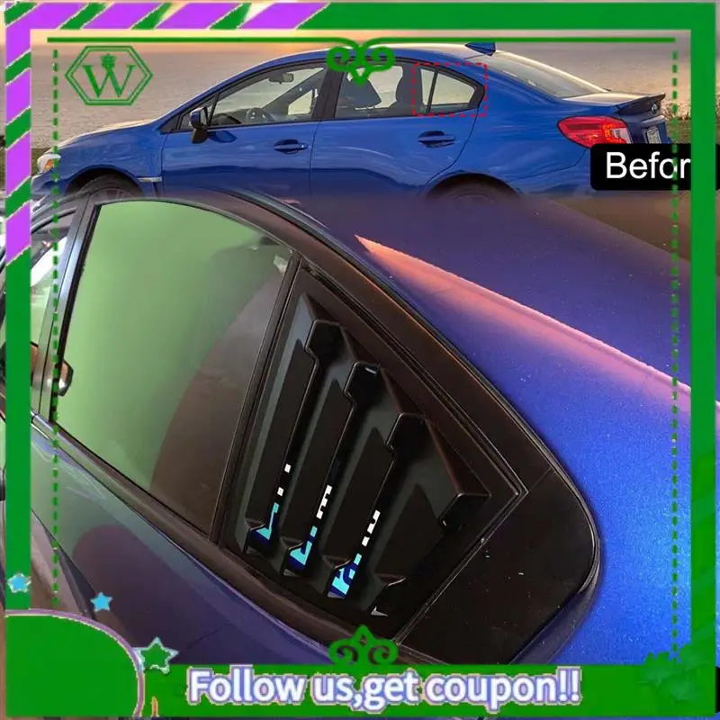 AC34-Matte Black Rear Side Vent Quarter Window Louver Shutter Cover Trim Parts Accessories For Subaru WRX /WRX STI 2015-2021
AC34-Matte Black Rear Side Vent Quarter Window Louver Shutter Cover Trim Parts Accessories For Subaru WRX /WRX STI 2015-2021
