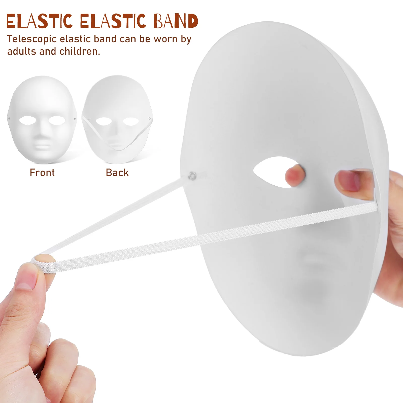Hand-painted Mask Set Diy Masks Unpainted Blank Paintable Paper Masquerade for Crafts White to Decorate
Hand-painted Mask Set Diy Masks Unpainted Blank Paintable Paper Masquerade for Crafts White to Decorate