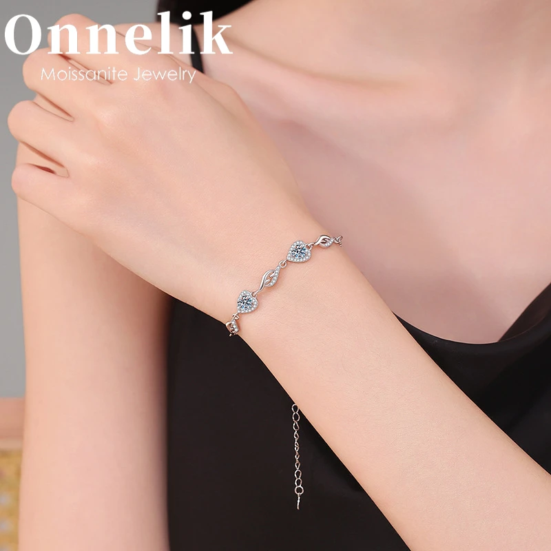 Муассанит Onnelik D Color 6 мм/1 карат с гРА-метеликом в форме сердца Браслеты для женщин, стерлинговое серебро 925 пробы, подарки, роскошные ювелирные изделия
Муассанит Onnelik D Color 6 мм/1 карат с гРА-метеликом в форме сердца Браслеты для женщин, стерлинговое серебро 925 пробы, подарки, роскошные ювелирные изделия
