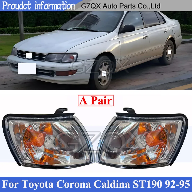 CAPQX A Pair Front Turn Signal Light Lamp For Toyota Corona Caldina ST190 1992-1995 Front Marker Corner Light
CAPQX A Pair Front Turn Signal Light Lamp For Toyota Corona Caldina ST190 1992-1995 Front Marker Corner Light