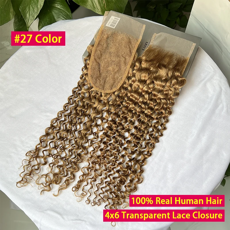 #27 Color Deep Curly 4x6 Transparent Lace Closure 100% Human Hair Melt Skin Pre Plucked Invisible Lace Raw Virgin Human Hair
#27 Color Deep Curly 4x6 Transparent Lace Closure 100% Human Hair Melt Skin Pre Plucked Invisible Lace Raw Virgin Human Hair