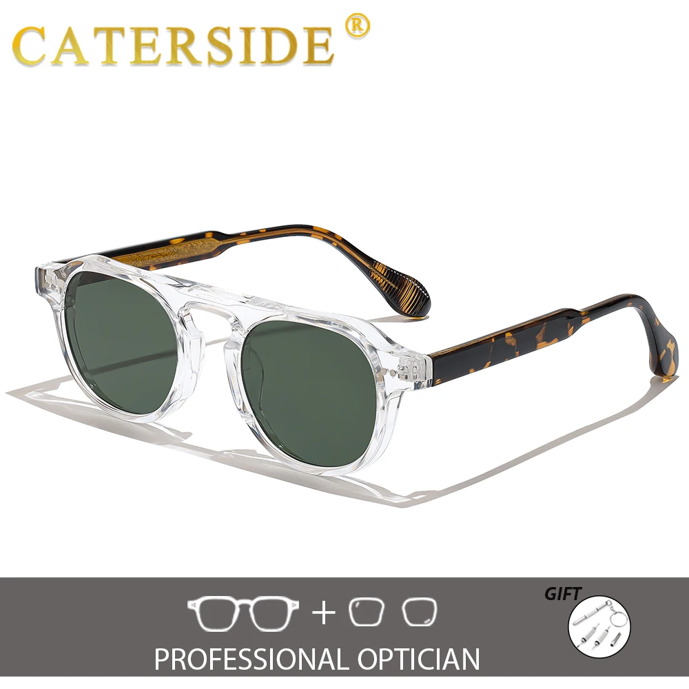 CATERSIDE Retro Men's Prescription Glasses Customized Round Lenses Optical Sunglasses Women's Fashion Driving Myopia Glasses
CATERSIDE Retro Men's Prescription Glasses Customized Round Lenses Optical Sunglasses Women's Fashion Driving Myopia Glasses