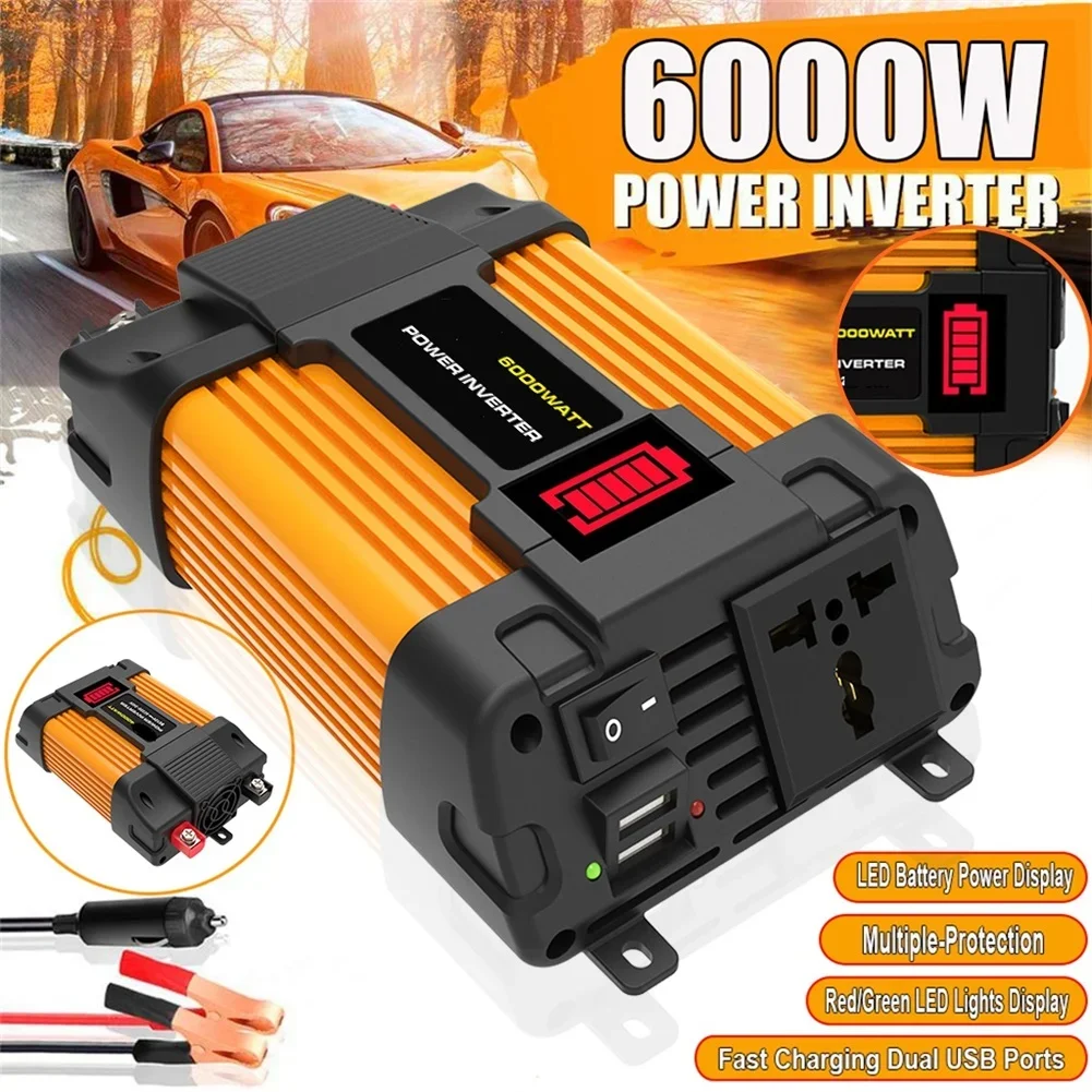 Five Battery Level Bars 12V To 220V Converter Short Circuit Protection Undervoltage Protection On-the-go Power
Five Battery Level Bars 12V To 220V Converter Short Circuit Protection Undervoltage Protection On-the-go Power