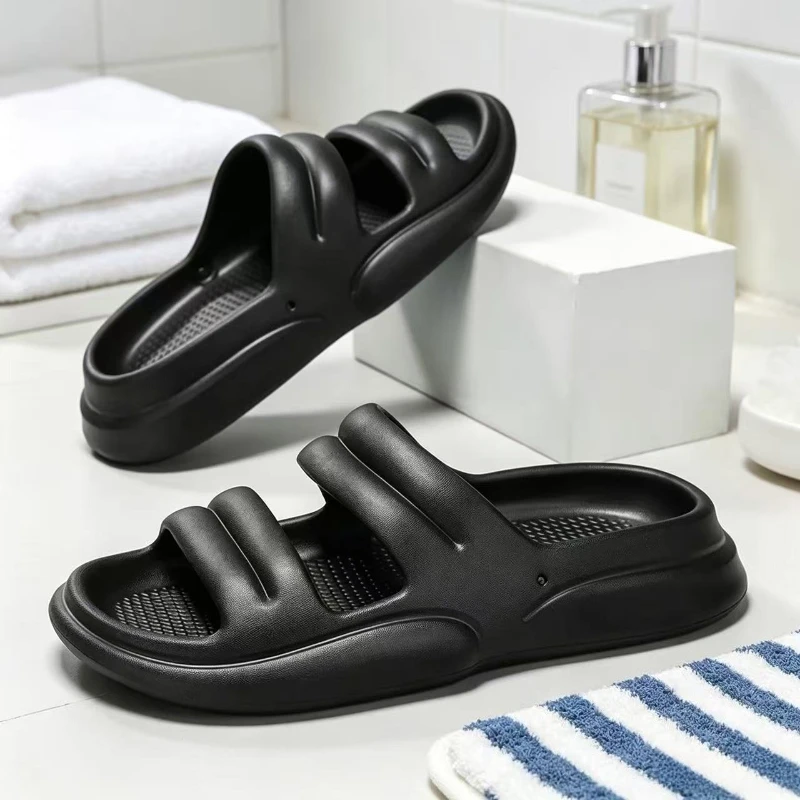 Lightweight EVA Slide Sandals for Men Thick Sole Double Band Non-slip Slippers for Home & Beach
Lightweight EVA Slide Sandals for Men Thick Sole Double Band Non-slip Slippers for Home & Beach