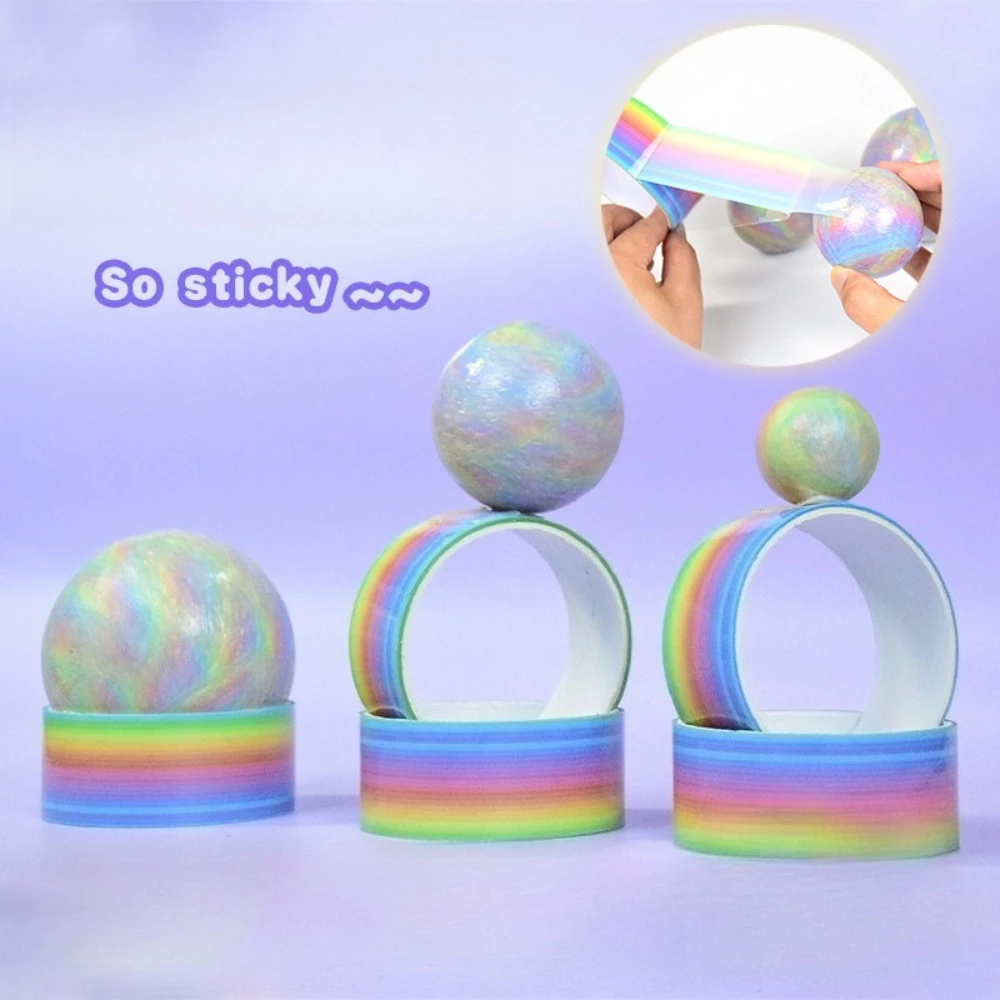 Sticky Ball Rainbow Sticky Ball Tape Extra-large Roll DIY Student Stress Relief Diang Ball Freehand Drawing Adhesive Toys
Sticky Ball Rainbow Sticky Ball Tape Extra-large Roll DIY Student Stress Relief Diang Ball Freehand Drawing Adhesive Toys