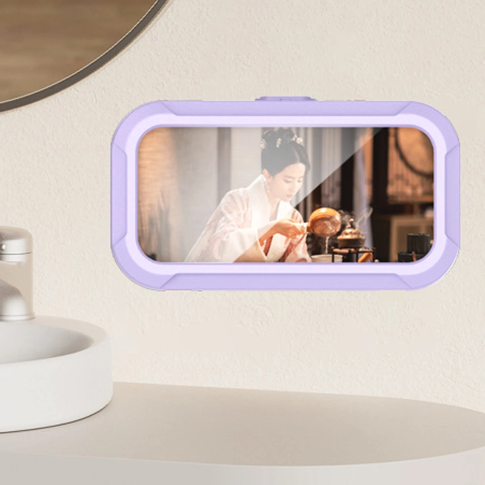 Waterproof Shower Phone Box Punch-Free Wall Mounted Creative Phone Case Suitable for Mirror Bathtub Kitchen
Waterproof Shower Phone Box Punch-Free Wall Mounted Creative Phone Case Suitable for Mirror Bathtub Kitchen