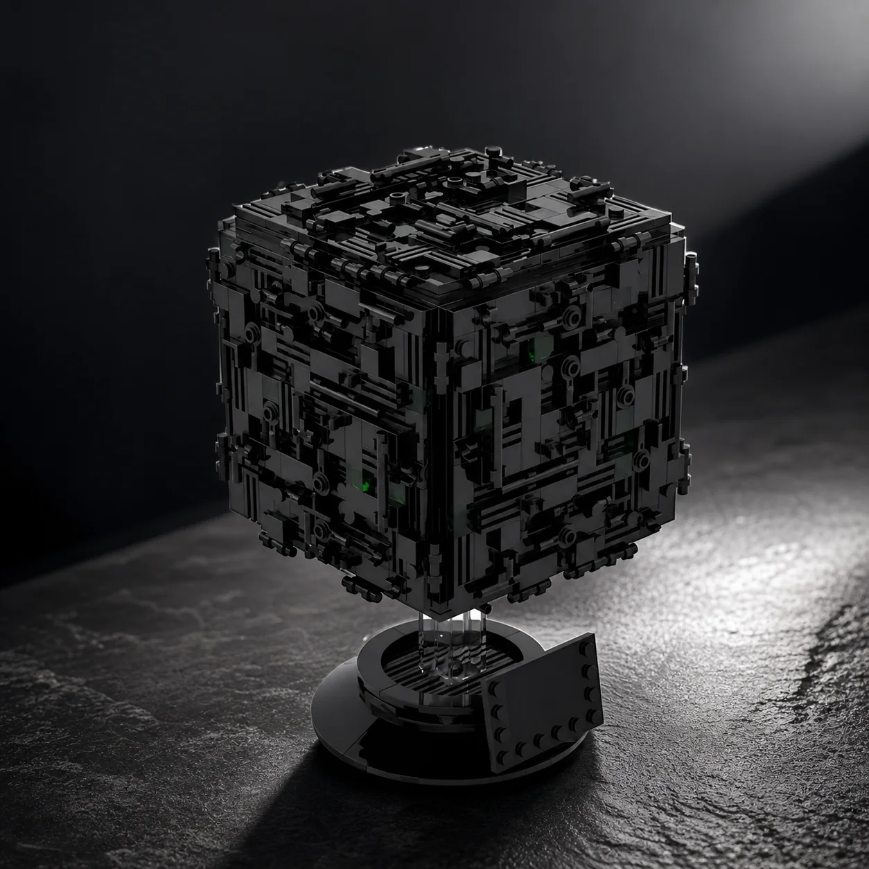 MOC Sci-Fi Space Mechanical Cube Spaceship Building Blocks Galactic Hive Ship DIY Assembly Bricks Model Collection Gift
MOC Sci-Fi Space Mechanical Cube Spaceship Building Blocks Galactic Hive Ship DIY Assembly Bricks Model Collection Gift