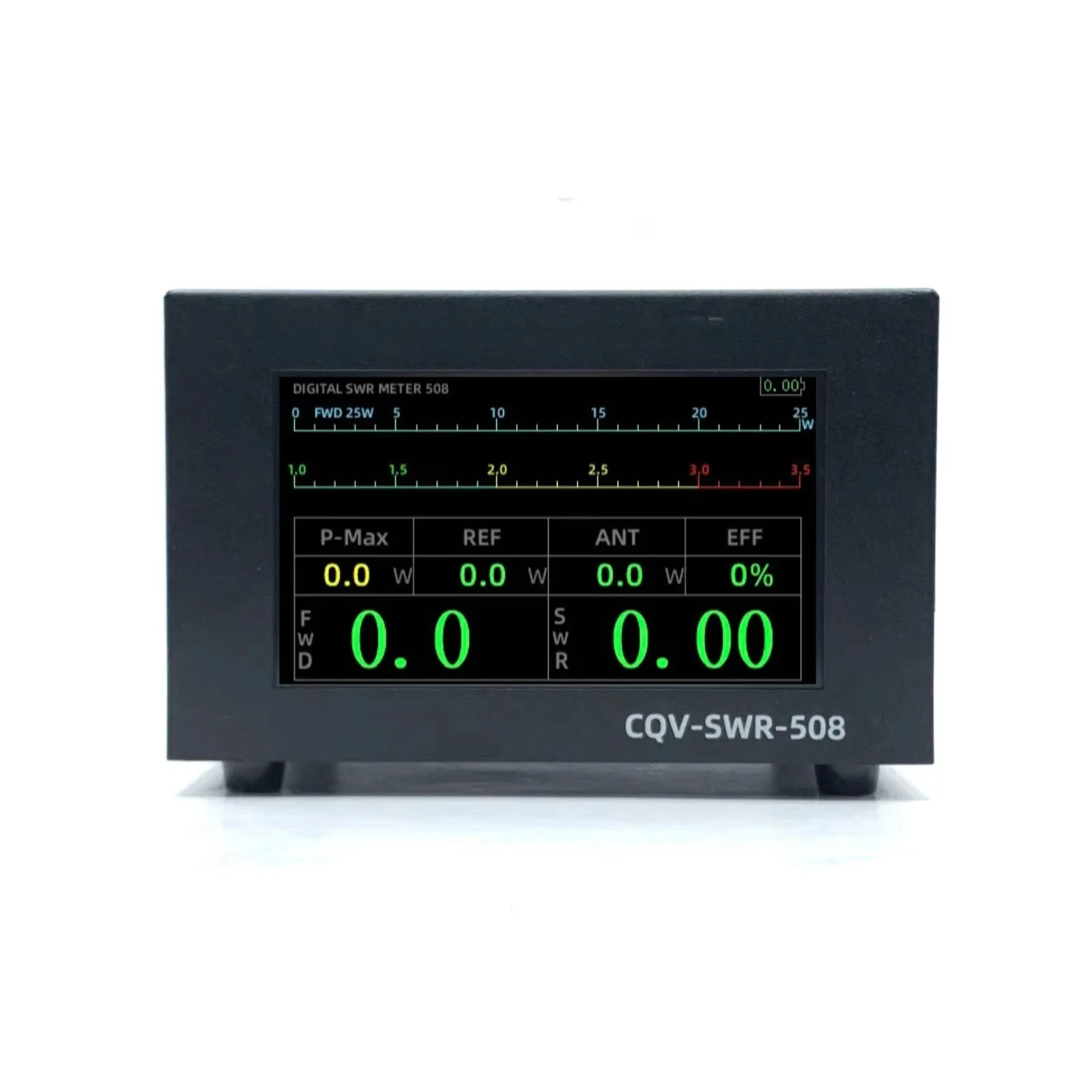CQV-SWR-508 200W 1.8-54MHz Digital SWR & Power Meter with 4.3-inch IPS Color Screen Standing Wave Meter for Ham Radio
CQV-SWR-508 200W 1.8-54MHz Digital SWR & Power Meter with 4.3-inch IPS Color Screen Standing Wave Meter for Ham Radio