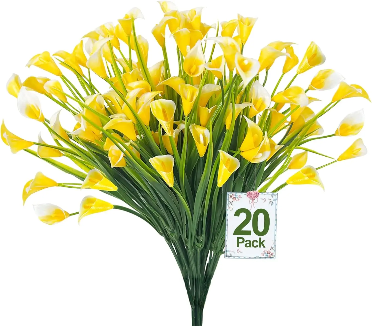 20 Bundles Calla Lily (400 Heads) Artificial Flowers for Outdoors, Fake Plants UV Resistant Faux Plastic Fake Flowers fo
20 Bundles Calla Lily (400 Heads) Artificial Flowers for Outdoors, Fake Plants UV Resistant Faux Plastic Fake Flowers fo