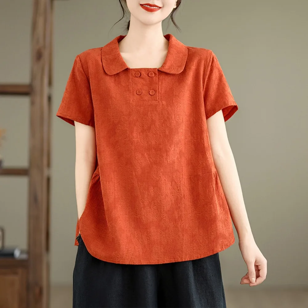 Thin Cotton Linen Streetwear Casual Comfortable Tees Y2k Tops Vintage Harajuku Shirts for Women Clothing Tshirt Vintage Clothes
Thin Cotton Linen Streetwear Casual Comfortable Tees Y2k Tops Vintage Harajuku Shirts for Women Clothing Tshirt Vintage Clothes