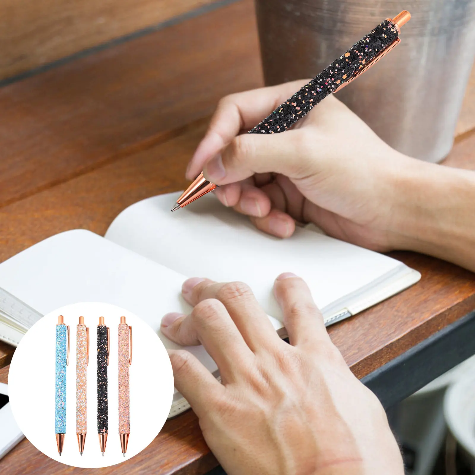 4Pcs Metal Ballpoint Pens Easy to Use Store No Leak Good Helper for Work Study Souvenir Gifts Ball Point Pens Metal Writing Pen
4Pcs Metal Ballpoint Pens Easy to Use Store No Leak Good Helper for Work Study Souvenir Gifts Ball Point Pens Metal Writing Pen