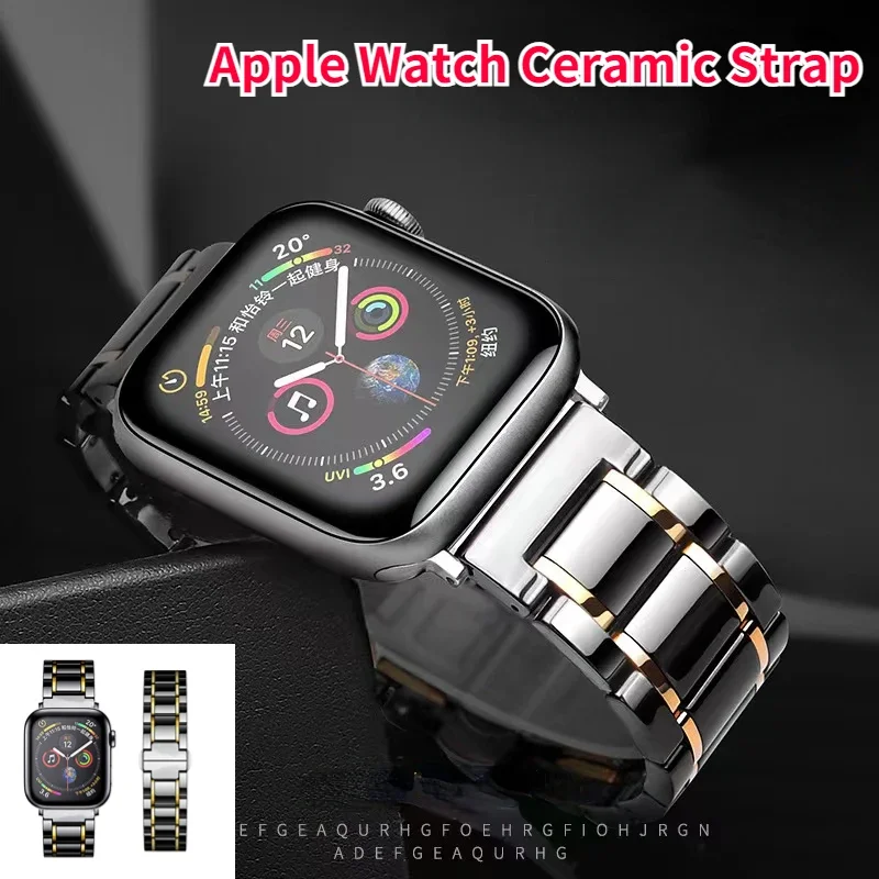 Керамический ремешок для Apple Watch Band 45 мм 44 мм 42 мм 46 мм 41 мм 49 мм, браслет из нержавеющей стали для iwatch Ultra 10 9 8 7 6 5 4 SE Correa
Керамический ремешок для Apple Watch Band 45 мм 44 мм 42 мм 46 мм 41 мм 49 мм, браслет из нержавеющей стали для iwatch Ultra 10 9 8 7 6 5 4 SE Correa
