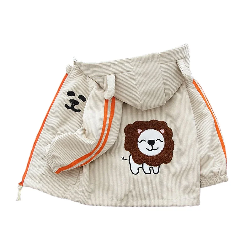 Куртка для маленьких мальчиков, детское пальто с милыми львами, детские толстовки, осенне-зимняя детская одежда
Куртка для маленьких мальчиков, детское пальто с милыми львами, детские толстовки, осенне-зимняя детская одежда