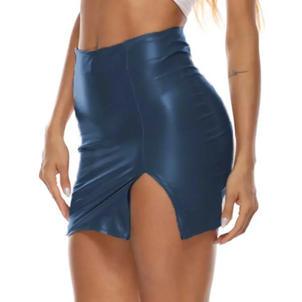 High Waist Skirt Ladies Mini Skirt Pencil S~ XL Wet Look Women Bodycon Dress Faux Leather Brand New High Quality
High Waist Skirt Ladies Mini Skirt Pencil S~ XL Wet Look Women Bodycon Dress Faux Leather Brand New High Quality