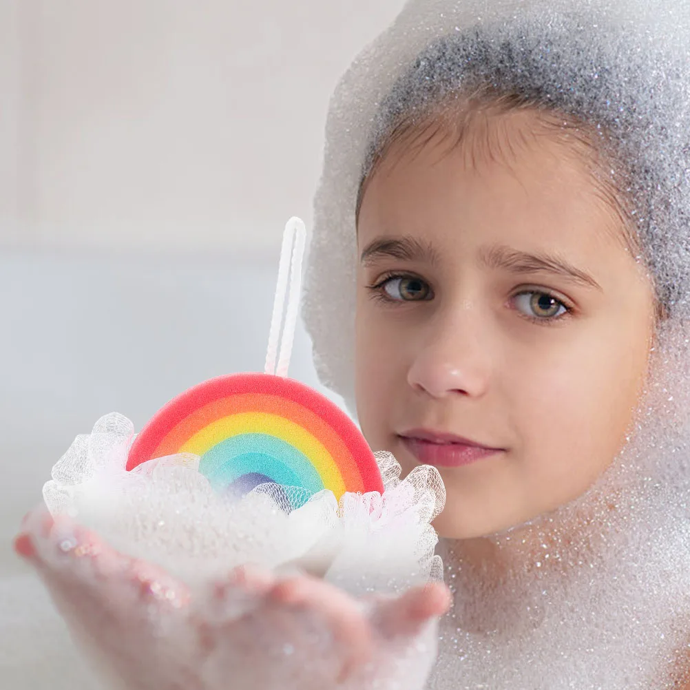 Rainbow Bath Ball 1pcs Kids Loofah Sponge Scrubber Body Shower Baby Accessory Lightweight Household Item
Rainbow Bath Ball 1pcs Kids Loofah Sponge Scrubber Body Shower Baby Accessory Lightweight Household Item