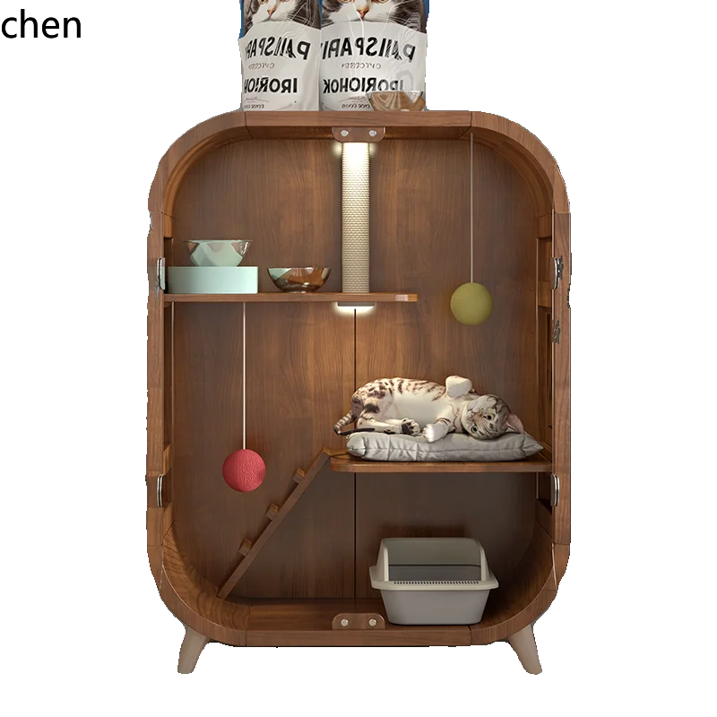 ZML cat villa home luxury cat house indoor nest climbing frame integrated cat cage
ZML cat villa home luxury cat house indoor nest climbing frame integrated cat cage