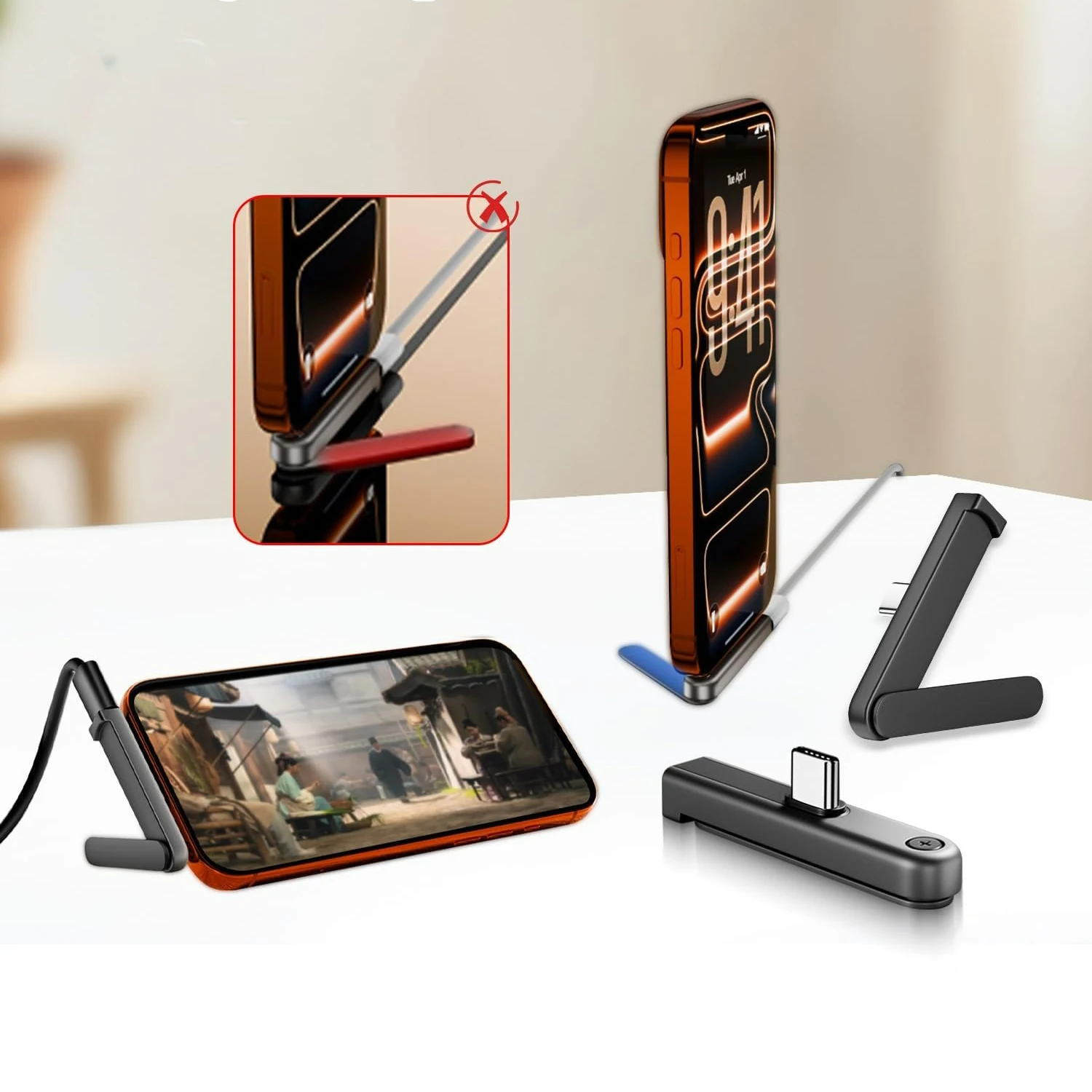 1-2PCS 90° Angle USB C Male to Female Adapter 2-in-1 Phone Kickstand Holder 5A Fast Charging Portable Desktop Type C Phone Stand
1-2PCS 90° Angle USB C Male to Female Adapter 2-in-1 Phone Kickstand Holder 5A Fast Charging Portable Desktop Type C Phone Stand