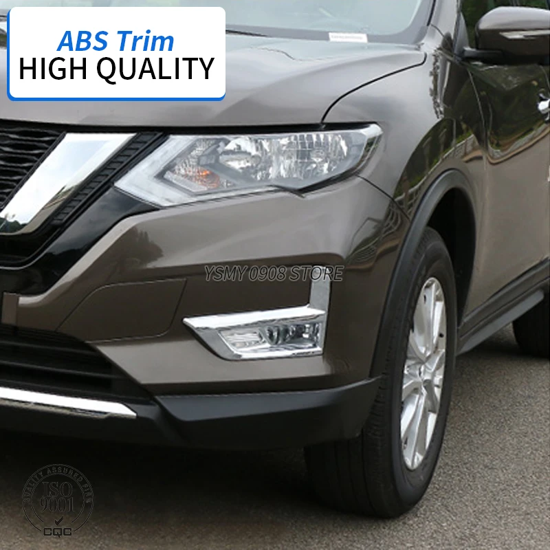 2 PCS Front Fog Light Lamp Cover Trim Decoration For Nissan X-Trail Rogue T32 2017 2018 ABS Chrome Garnish Car Accessories
2 PCS Front Fog Light Lamp Cover Trim Decoration For Nissan X-Trail Rogue T32 2017 2018 ABS Chrome Garnish Car Accessories