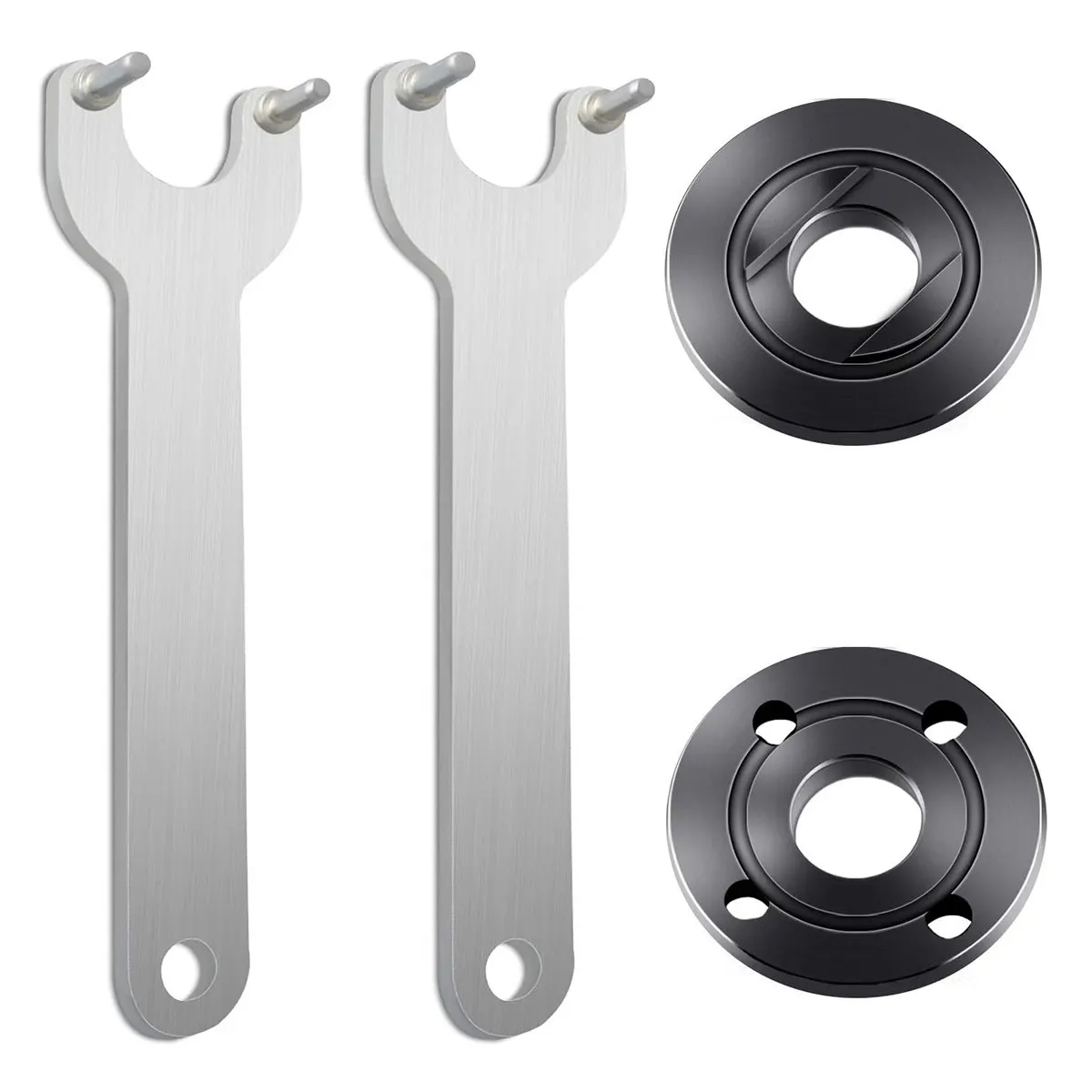 4Pcs 125Mm Angle Grinder Accessories Carbon Steel Wrench and Gaskets Set for Secure Disc Mounting Fastening Angle Wrench
4Pcs 125Mm Angle Grinder Accessories Carbon Steel Wrench and Gaskets Set for Secure Disc Mounting Fastening Angle Wrench