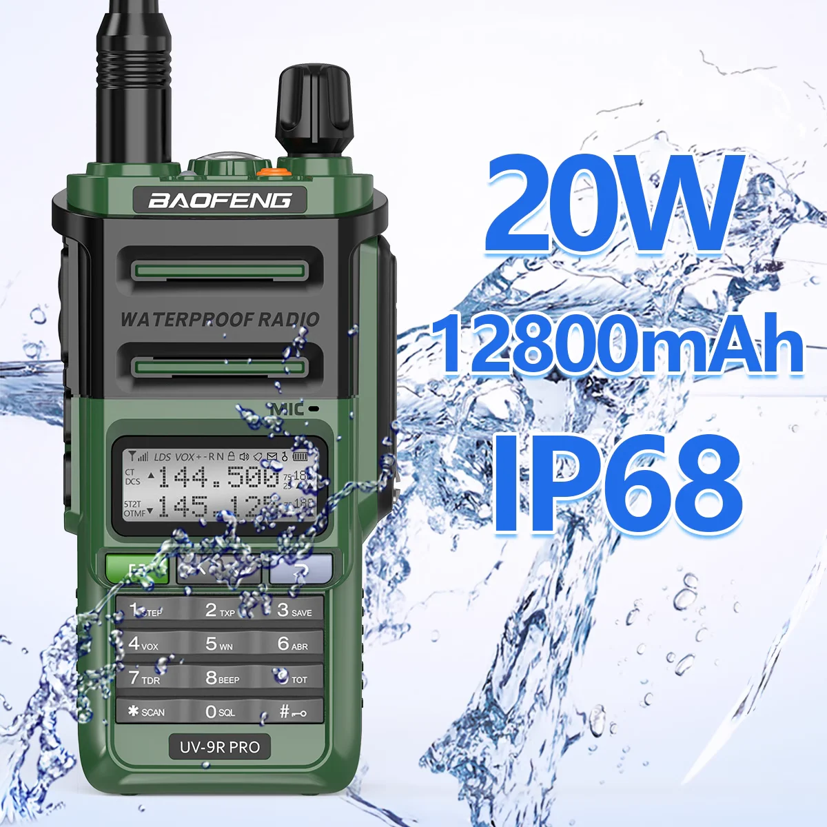Baofeng New UV-9R Pro 15 Вт Мощная рация Ham Двусторонние радиостанции128CH Профессиональные рации дальнего действия UHF GMRS
Baofeng New UV-9R Pro 15 Вт Мощная рация Ham Двусторонние радиостанции128CH Профессиональные рации дальнего действия UHF GMRS