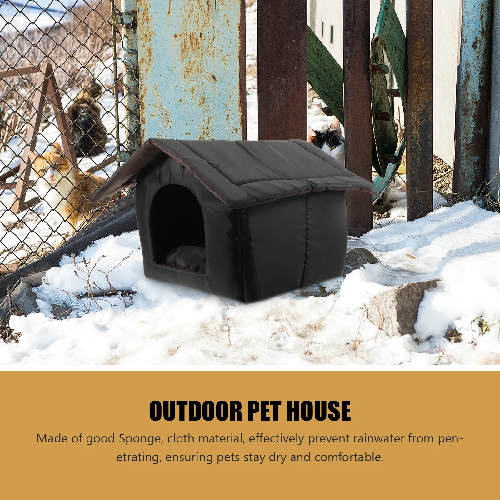 Waterproof Cat Dog House Outdoor Shelter Pet Cave Closed Large Space Weatherproof Outside Toy Home Multipurpose Dog House
Waterproof Cat Dog House Outdoor Shelter Pet Cave Closed Large Space Weatherproof Outside Toy Home Multipurpose Dog House