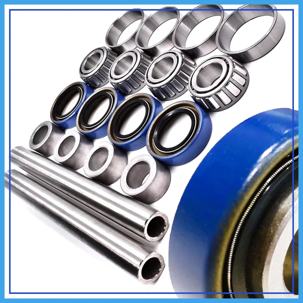 HD Switch 2 Kits 13x5-6 Improved Spring-Loaded Seals Front Wheel Bearing Rebuild Kit & Axle Sleeve for Scag 43581 482621 482622 43584 - Hard 304 Stainless Steel Axle
HD Switch 2 Kits 13x5-6 Improved Spring-Loaded Seals Front Wheel Bearing Rebuild Kit & Axle Sleeve for Scag 43581 482621 482622 43584 - Hard 304 Stainless Steel Axle