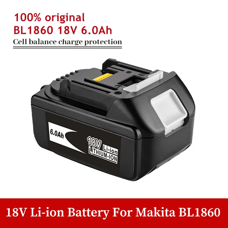 Аккумуляторная литиевая батарея BL1860, 18 в, 400 Ач, для электроинструментов
Аккумуляторная литиевая батарея BL1860, 18 в, 400 Ач, для электроинструментов