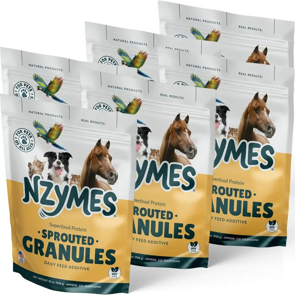 2 LB Sprouted Granules, 6 Pack, High-Protein & Antioxidant Nutrition for Dogs, Cats, and Companion Pets - 220 Servings, Made in
2 LB Sprouted Granules, 6 Pack, High-Protein & Antioxidant Nutrition for Dogs, Cats, and Companion Pets - 220 Servings, Made in