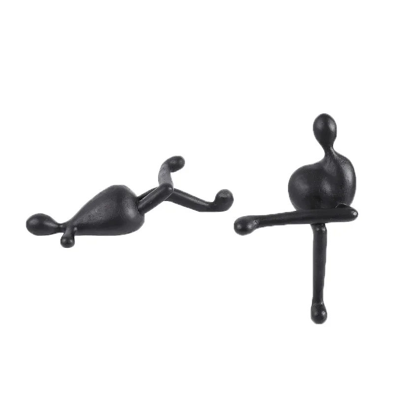 Home Modern Minimalist Black Legs Upturned Character Ornament Model Room Study Bookcase Resin Crafts
Home Modern Minimalist Black Legs Upturned Character Ornament Model Room Study Bookcase Resin Crafts