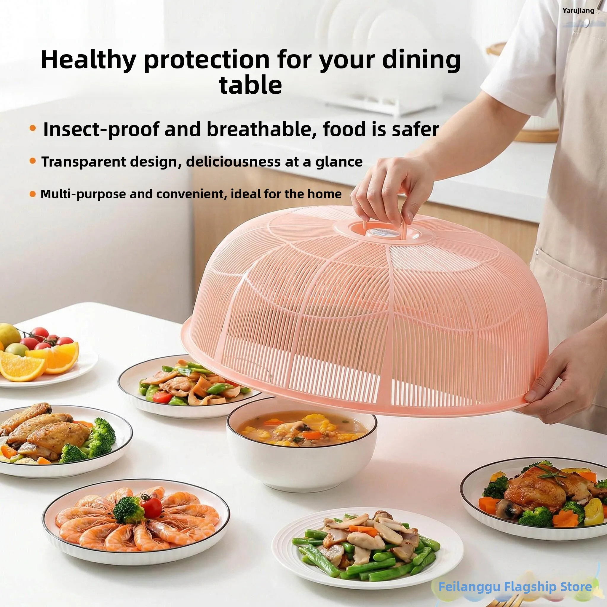 New round Plastic Vegetable Cover Umbrella 2026 Model Stackable Fly Proof Dining Table Home Use Dust Cover Leftovers
New round Plastic Vegetable Cover Umbrella 2026 Model Stackable Fly Proof Dining Table Home Use Dust Cover Leftovers