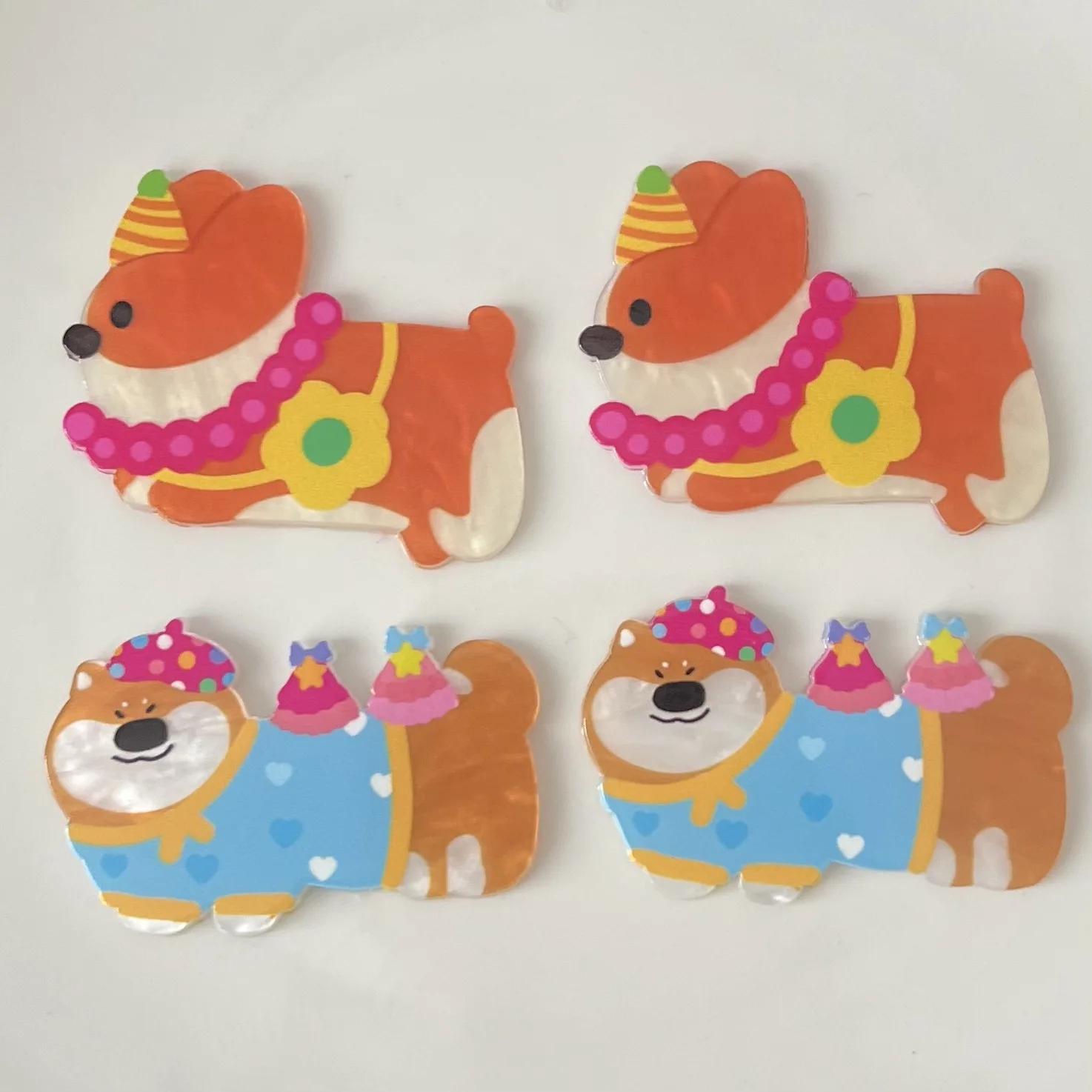 5pcs New Corgi puppy acrylic accessories DIY headgear cream glue mobile phone case patch shoe flower matching wholesale
5pcs New Corgi puppy acrylic accessories DIY headgear cream glue mobile phone case patch shoe flower matching wholesale