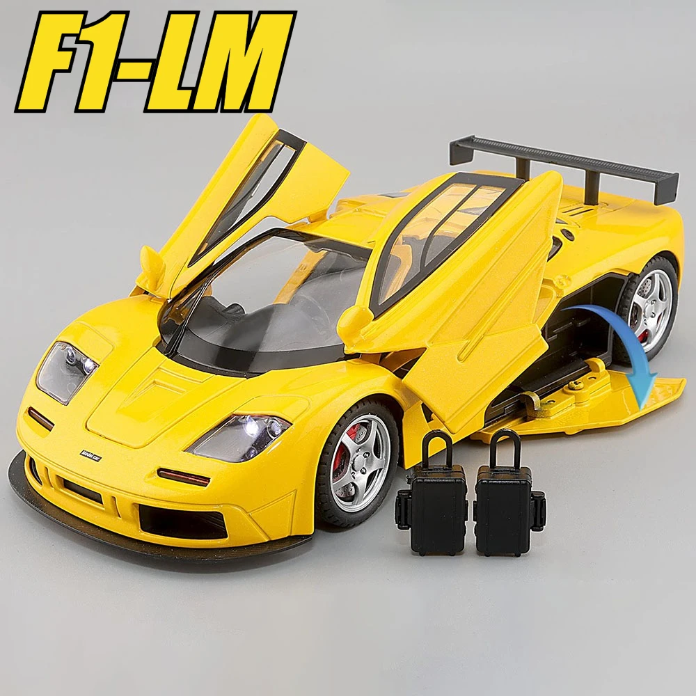 Масштабная модель автомобиля F1-LM 720S 1:24, игрушка с рулевым управлением передними колесами, амортизацией, музыкой и светом, суперкар, подарки для мальчиков, хобби-подарки
Масштабная модель автомобиля F1-LM 720S 1:24, игрушка с рулевым управлением передними колесами, амортизацией, музыкой и светом, суперкар, подарки для мальчиков, хобби-подарки