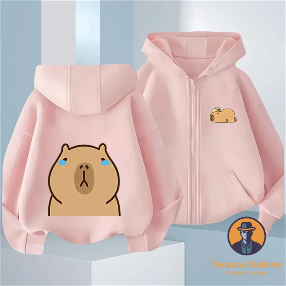 Popular Hot Sale Pure Cotton 2D Capybara Cartoon Autumn Winter Warm Casual Zip Hoodie For Boys Girls
Popular Hot Sale Pure Cotton 2D Capybara Cartoon Autumn Winter Warm Casual Zip Hoodie For Boys Girls
