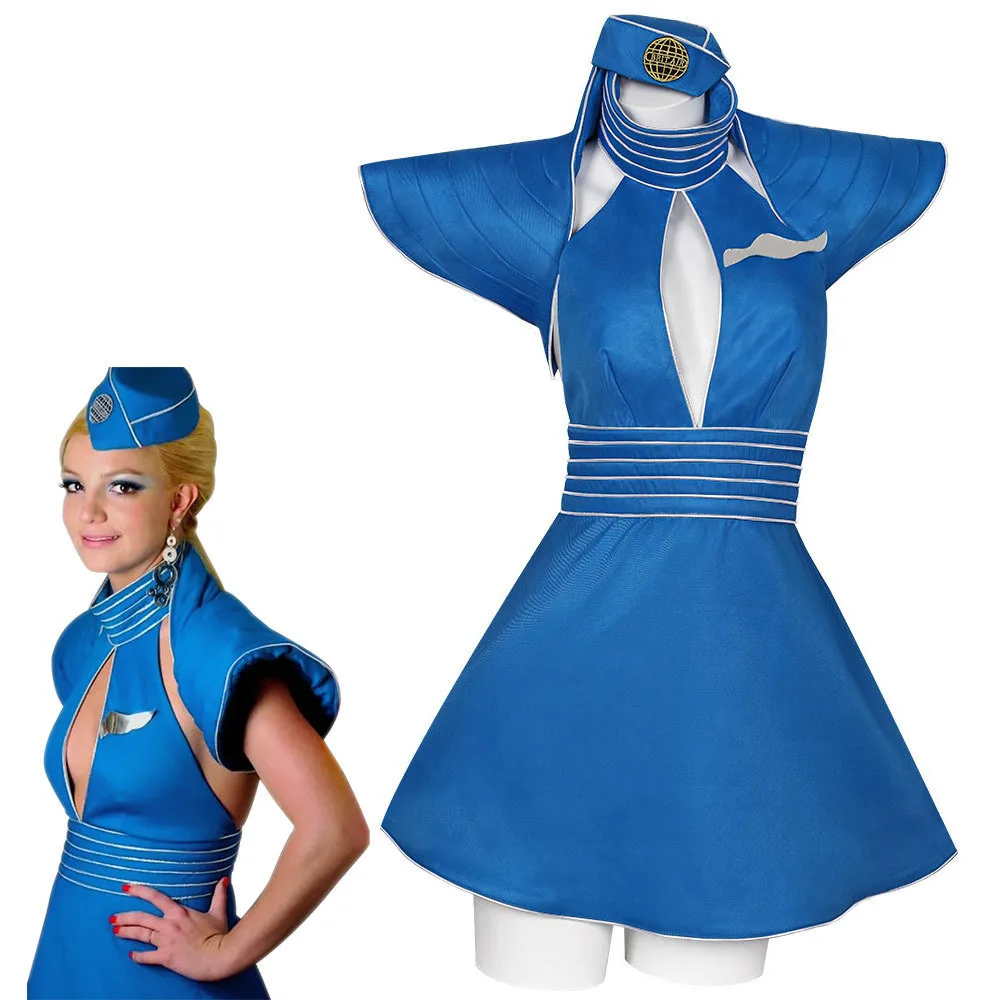 Britney Flight Attendant Uniform Cosplay Costume Halloween Full Set Dress Uniform Party Set Britney Spears
Britney Flight Attendant Uniform Cosplay Costume Halloween Full Set Dress Uniform Party Set Britney Spears