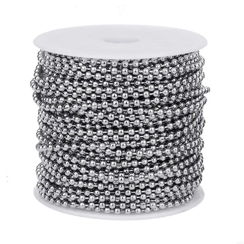 P9FE Stainless Steel Ball Chains Necklace with 20pcs Connectors Clasps Silver Bead Chain Dog Tags Ball Bead Chain Necklace
P9FE Stainless Steel Ball Chains Necklace with 20pcs Connectors Clasps Silver Bead Chain Dog Tags Ball Bead Chain Necklace