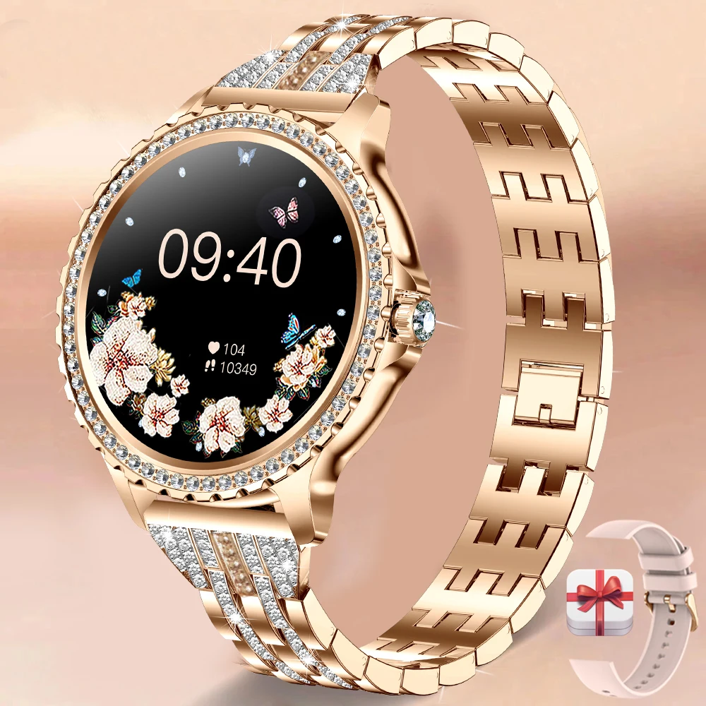 2025 New Fashion Women Smart Watch for Huawei Samsung Bluetooth Call Sports Fitness Ladies Smartwatch Rosegold Diamond Band
2025 New Fashion Women Smart Watch for Huawei Samsung Bluetooth Call Sports Fitness Ladies Smartwatch Rosegold Diamond Band