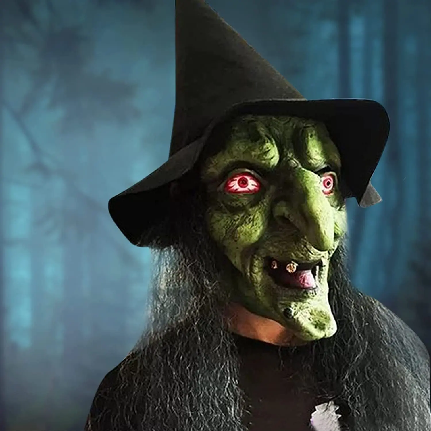 Old Woman Witch Mask, Halloween Costume with Hair and Hat Creepy Scary Party Cosplay Prop
Old Woman Witch Mask, Halloween Costume with Hair and Hat Creepy Scary Party Cosplay Prop