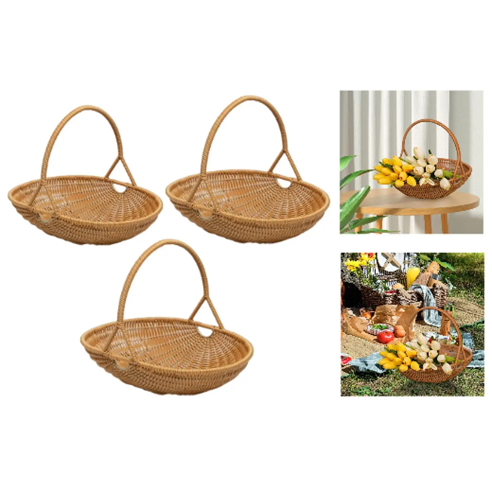 Корзина для хранения из искусственного ротанга: универсальная, прочная, многоразовая, ручной работы, для сада, улицы, игрушек и овощей
Корзина для хранения из искусственного ротанга: универсальная, прочная, многоразовая, ручной работы, для сада, улицы, игрушек и овощей