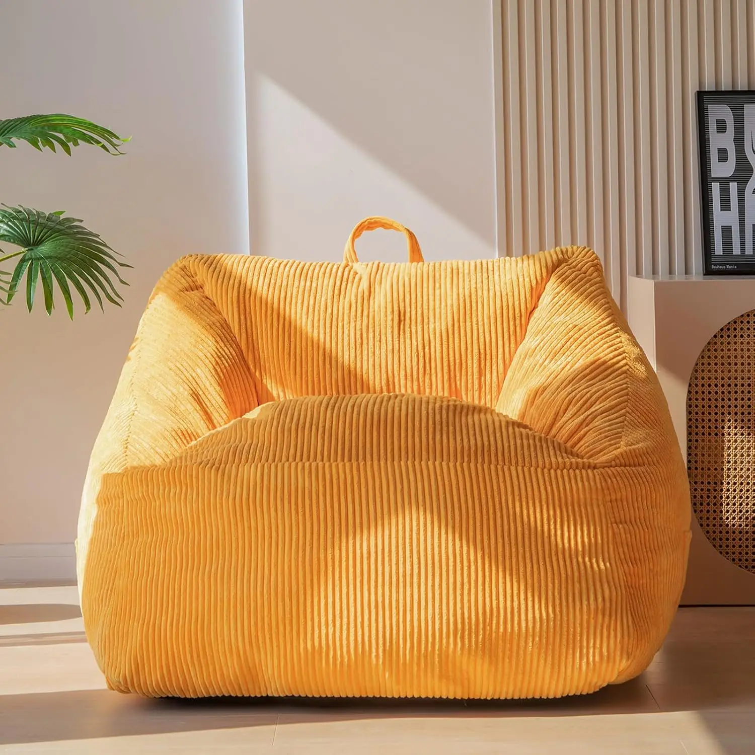 Comfortable Bean Bag Chair with Handle, Foam Filled for Adults and Kids, Perfect for Living Room Gaming Reading Relaxing
Comfortable Bean Bag Chair with Handle, Foam Filled for Adults and Kids, Perfect for Living Room Gaming Reading Relaxing